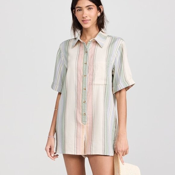 Free People Pants - New Free People Summer Heat Tea Combo Romper  P3935